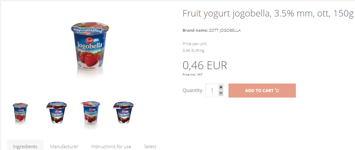 fruit yoghurt jogobella